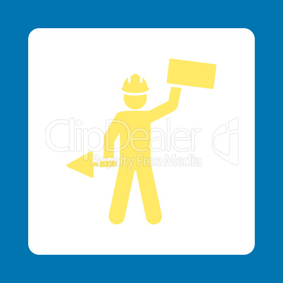 Builder Flat Icon from Basic Plain Flat Icon Set