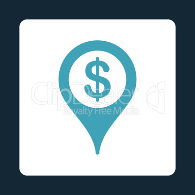 Bank location Flat Icon