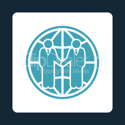 Global partnership Flat Icon