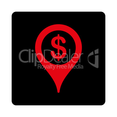 Bank location Flat Icon