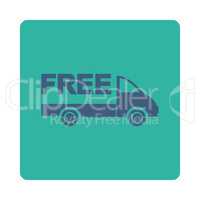 Free delivery Flat Icon