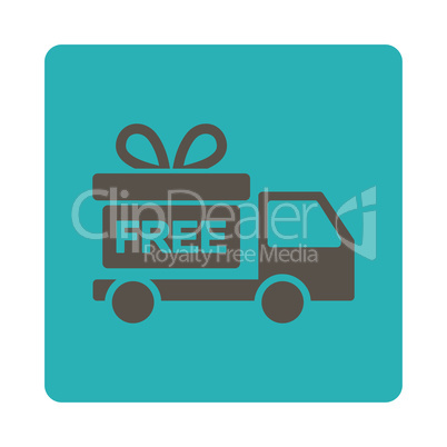 Gift delivery Flat Icon