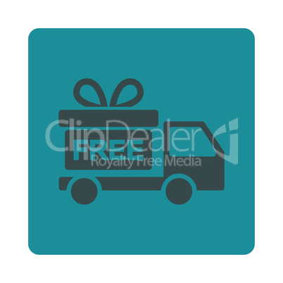 Gift delivery Flat Icon