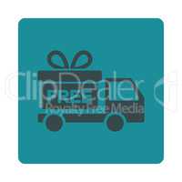 Gift delivery Flat Icon