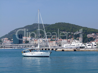 Hafen Split - Altstadt in Dalmatien - Kroatien