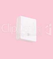 ceramic insulator on isolated Pink Background