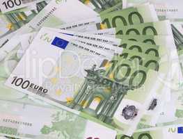 europe euros banknote of hundreds