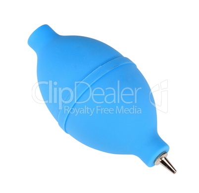 Blue Rubber Bulb Isolated