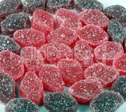 pink fruit jelly