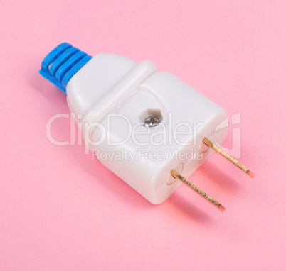 American Outlet Plug on pink background