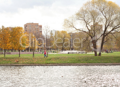 autumn in city park