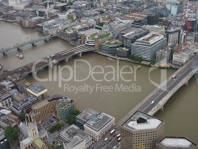 Aerial view of London