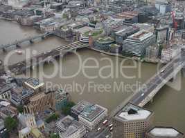 Aerial view of London