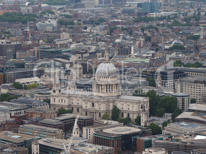 Aerial view of London