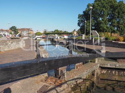 Lock gate in Stratford upon Avon