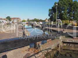 Lock gate in Stratford upon Avon