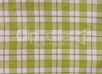 Retro look Green checkered tablecloth background