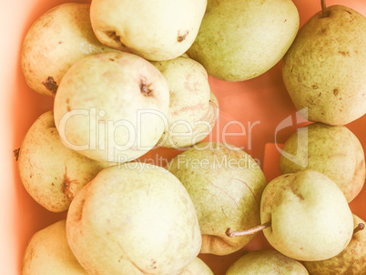 Retro looking Pear fruit