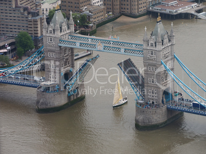 Aerial view of London