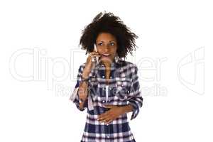 Junge Frau mit Spartphone