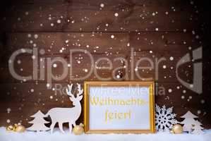Card, Snowflake, Weihnachtsfeier Mean Christmas Party