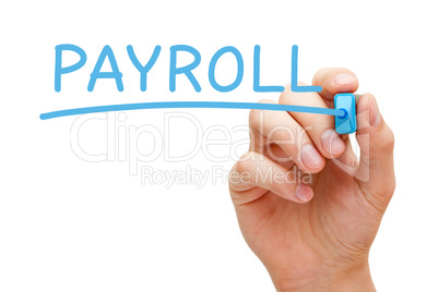 Payroll Blue Marker