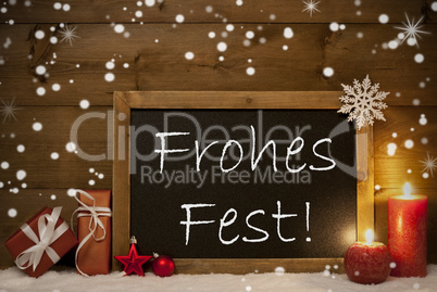 Card, Blackboard, Snowflakes, Frohes Fest Mean Merry Christmas