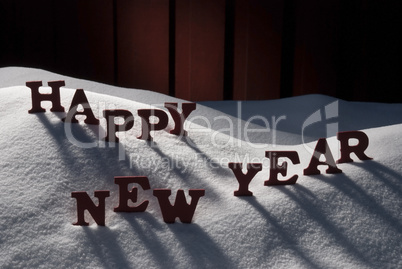 Christmas Card With Snow, Happy New Year