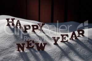 Christmas Card With Snow, Happy New Year