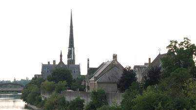 Downtown, old buildings and waterfront