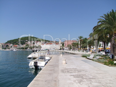 Hafen Split - Altstadt in Dalmatien - Kroatien