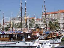 Hafen Split - Altstadt in Dalmatien - Kroatien