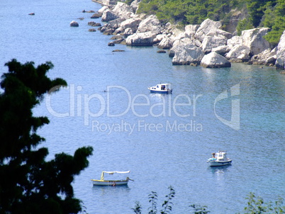 Bucht am Kasjuni Strand in Split Kroatien