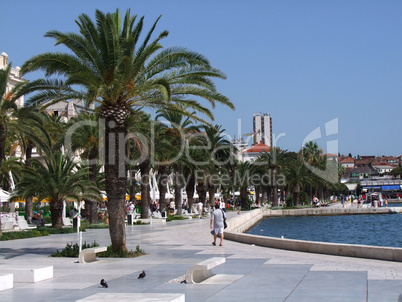 Riva Split - Altstadt in Dalmatien - Kroatien