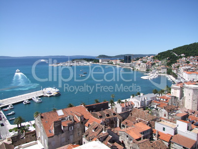 Hafen Split - Altstadt in Dalmatien - Kroatien