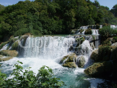 Krka Wasserfälle Nationalpark in Sibenik Kroatien