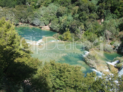 Krka Wasserfälle Nationalpark in Sibenik Kroatien