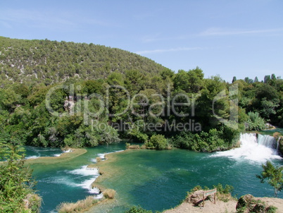 Krka Wasserfälle Nationalpark in Sibenik Kroatien