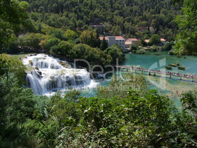 Krka Wasserfälle Nationalpark in Sibenik Kroatien