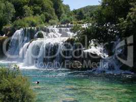 Krka Wasserfälle Nationalpark in Sibenik Kroatien