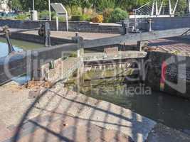 Lock gate in Stratford upon Avon