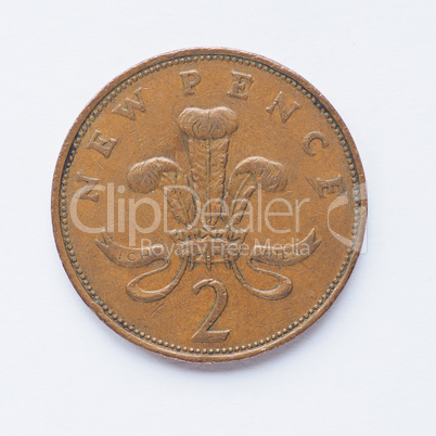 UK 2 pence coin