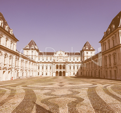 Retro looking Castello del Valentino in Turin