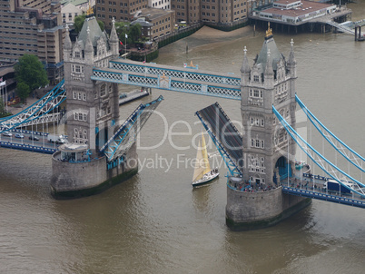 Aerial view of London