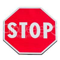 Stop sign isolated