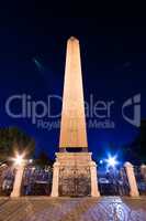 Obelisk In Istanbul at Night