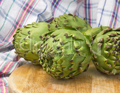 Globe Artichoke Ready Be Cut