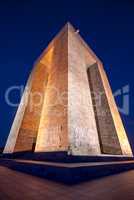 Canakkale Martyrs' Memorial At Night