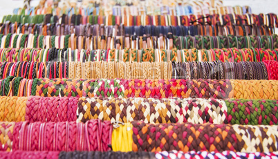 Rows Of Colorful Bracelets