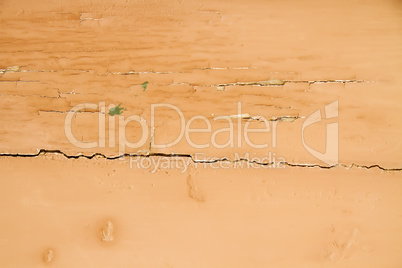 Old Wall With Weathered Orange Paint Background Texture